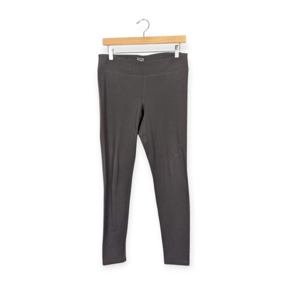 The North Face Grey Full Length Mid-Rise Leggings Size L
